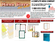 Tablet Screenshot of menupaper.com